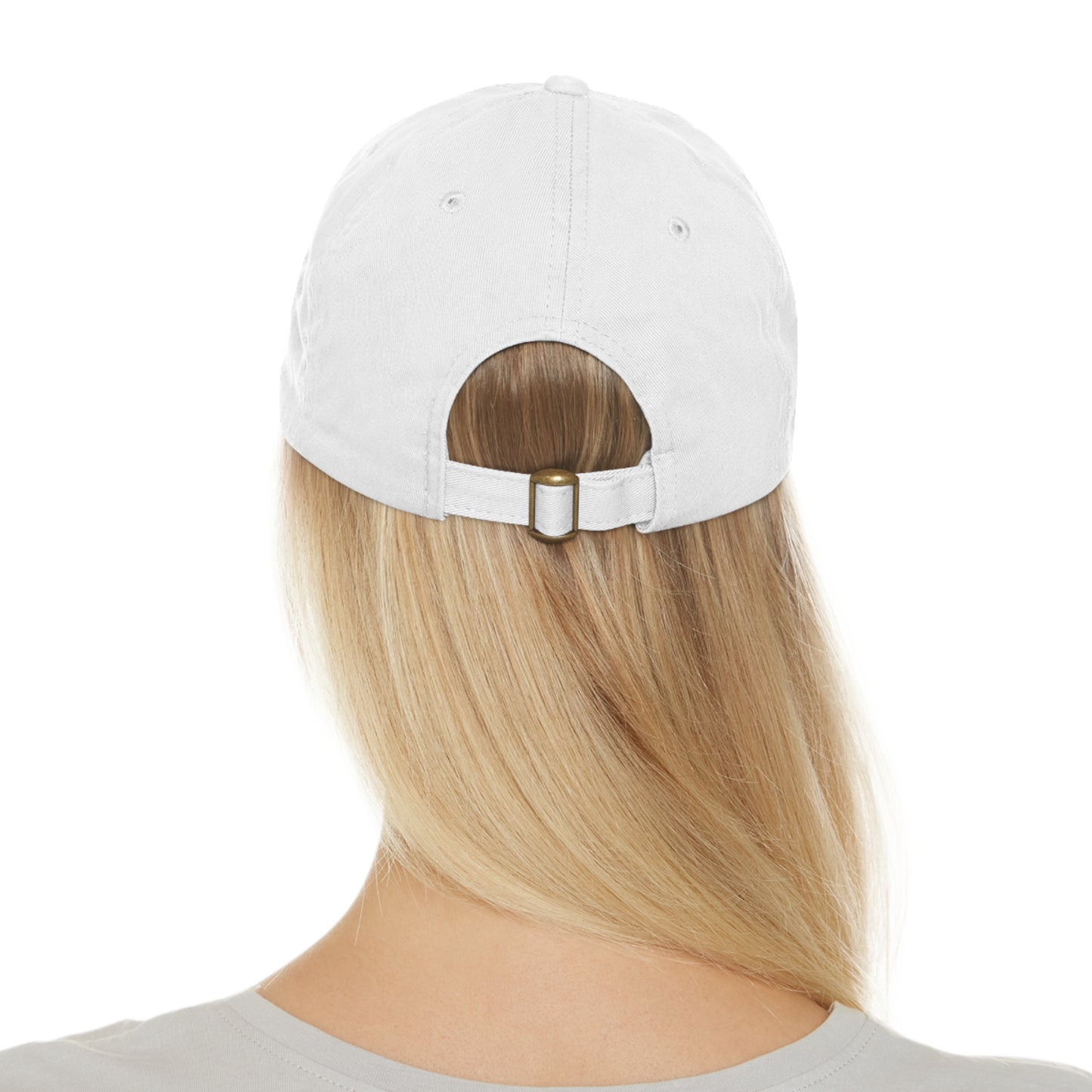 Fur Baby Dog Hat with Leather Patch (Round)