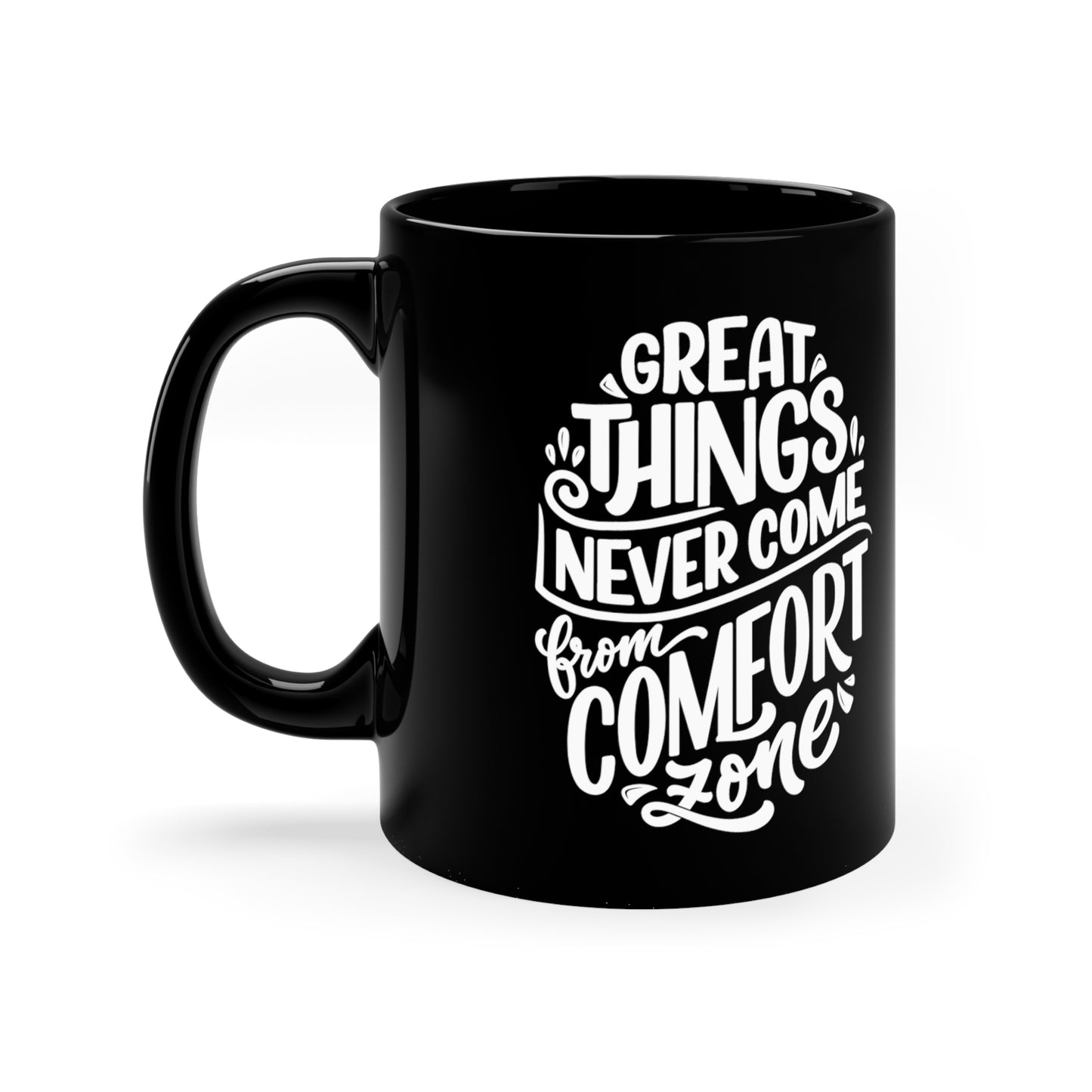 The 11oz Inspiration Black Mug