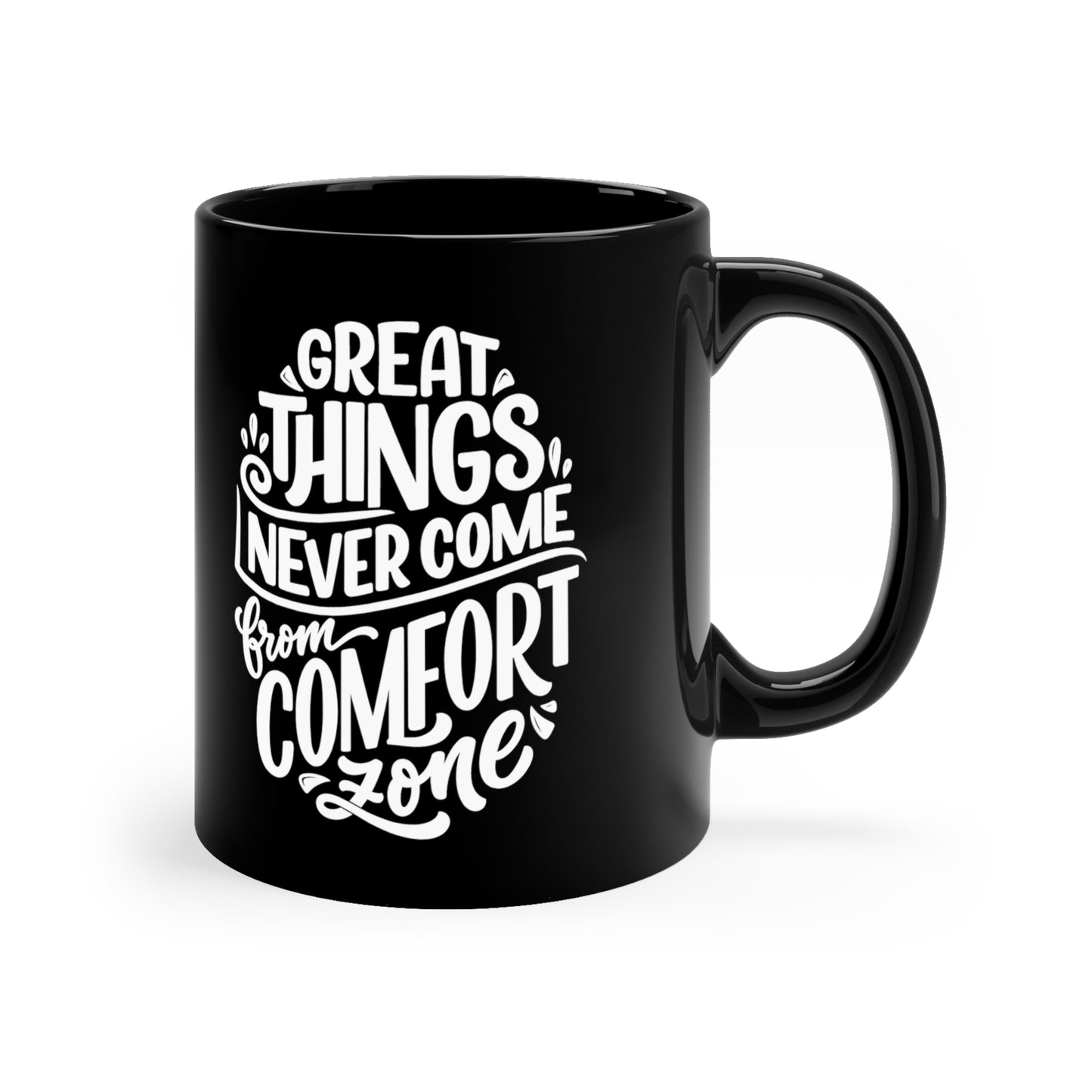 The 11oz Inspiration Black Mug