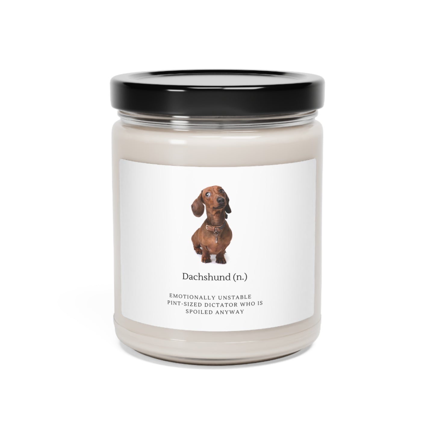Scented Soy Dachshund Candle, 9oz