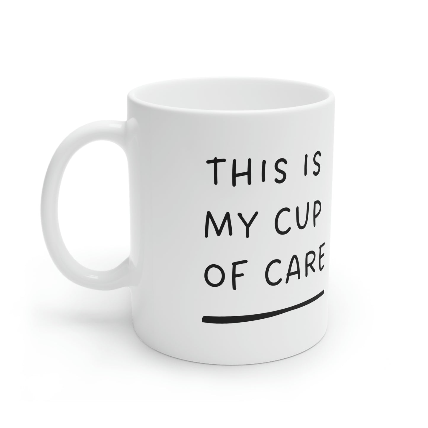 Cup of Care White Ceramic Mug, 11oz