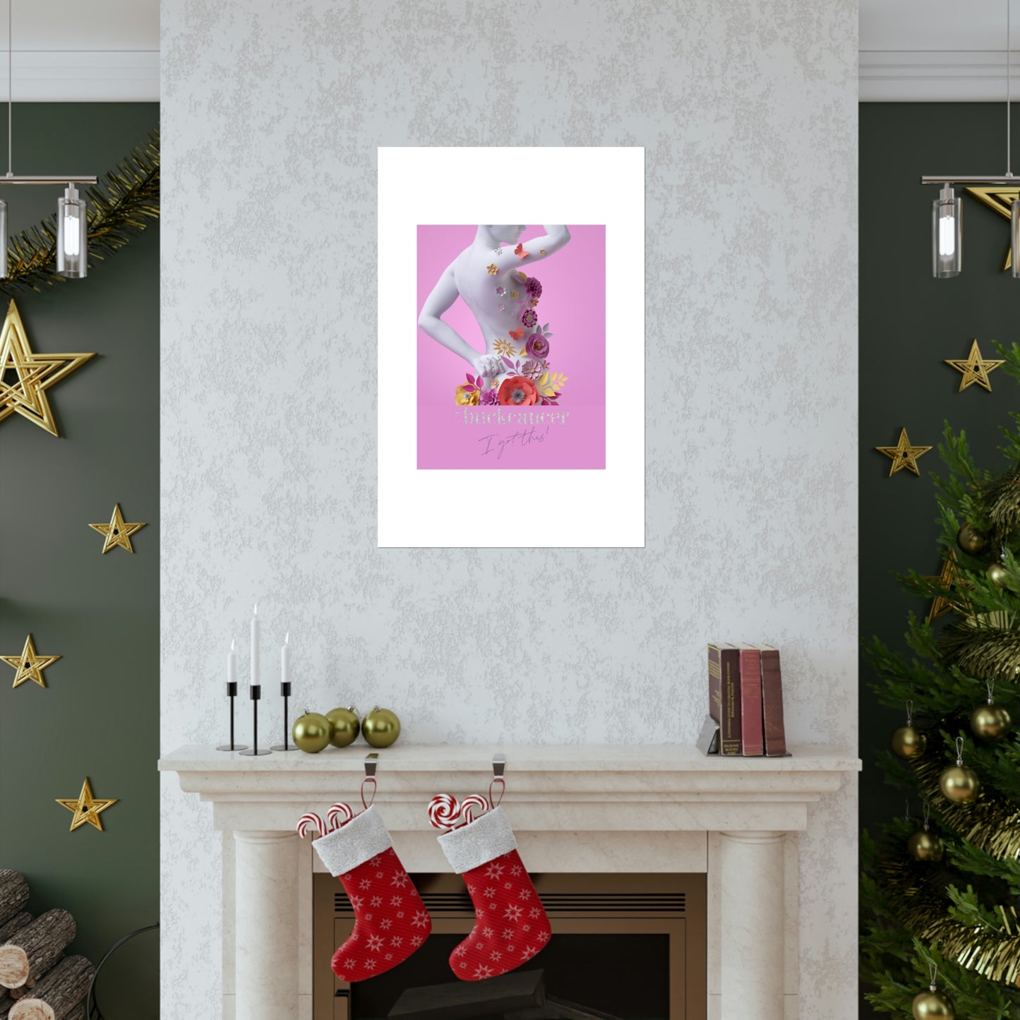 Premium Matte Vertical Posters to Insipire Women with Cancer