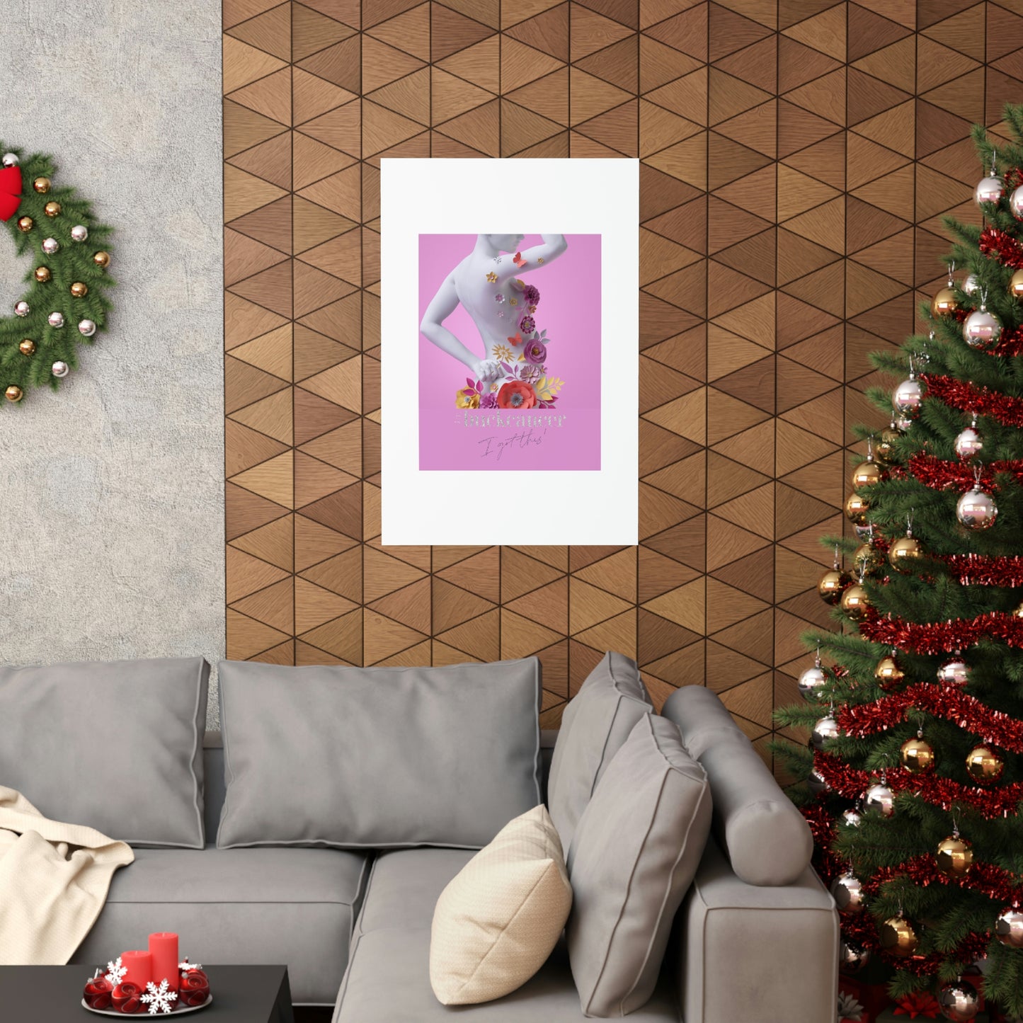 Premium Matte Vertical Posters to Insipire Women with Cancer