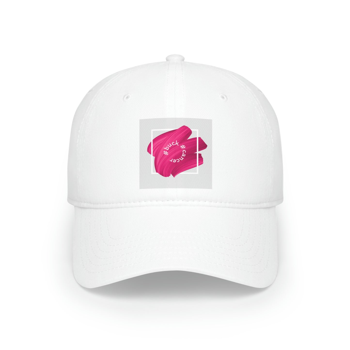 Low Profile Baseball Cap for women who hate cancer and want to make a statement (#buck #cancer).