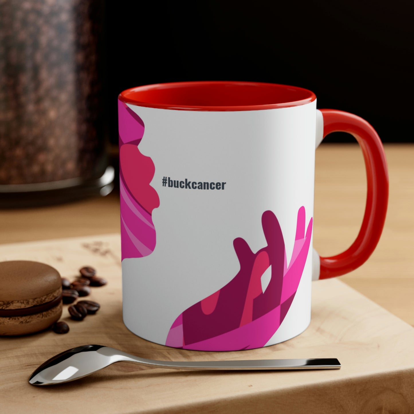 Accent Coffee Mug for Women with Cancer, 11oz