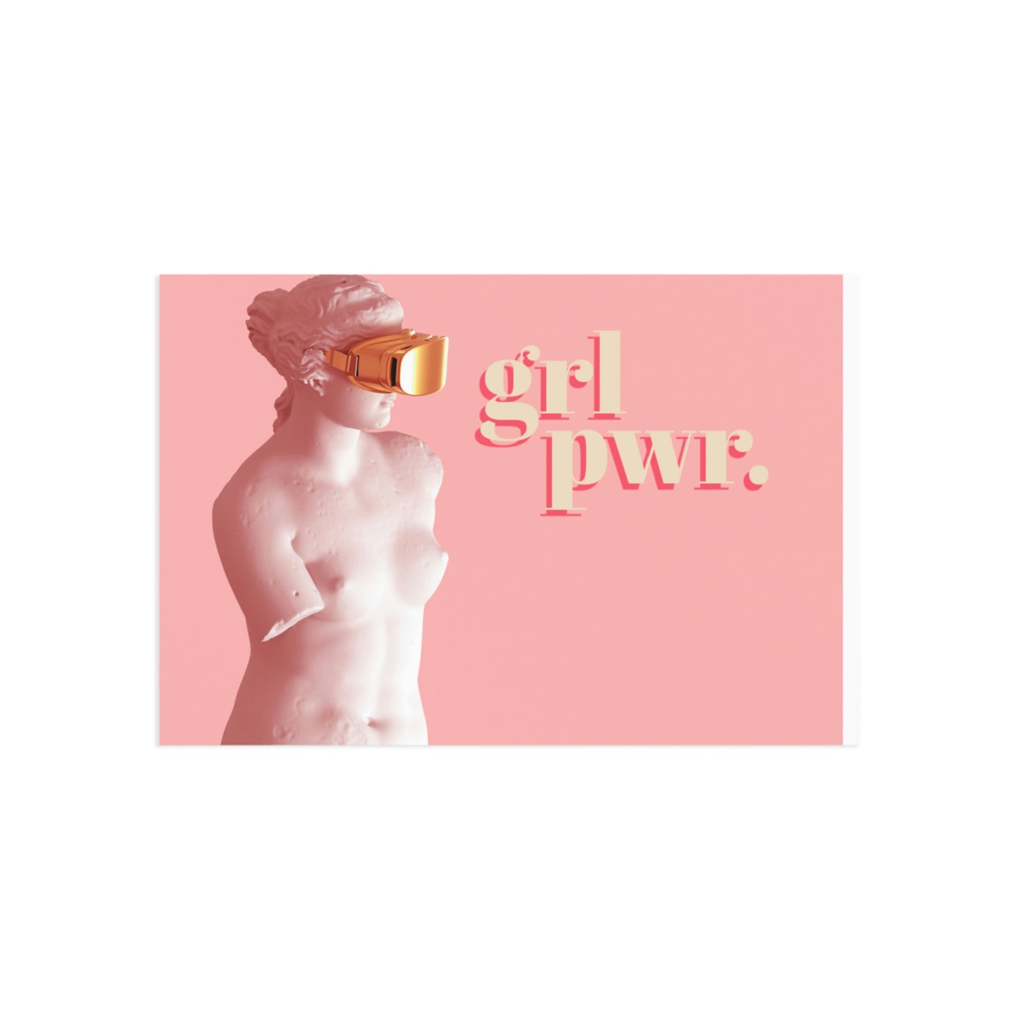 grl pwr. Fine Art Postcards