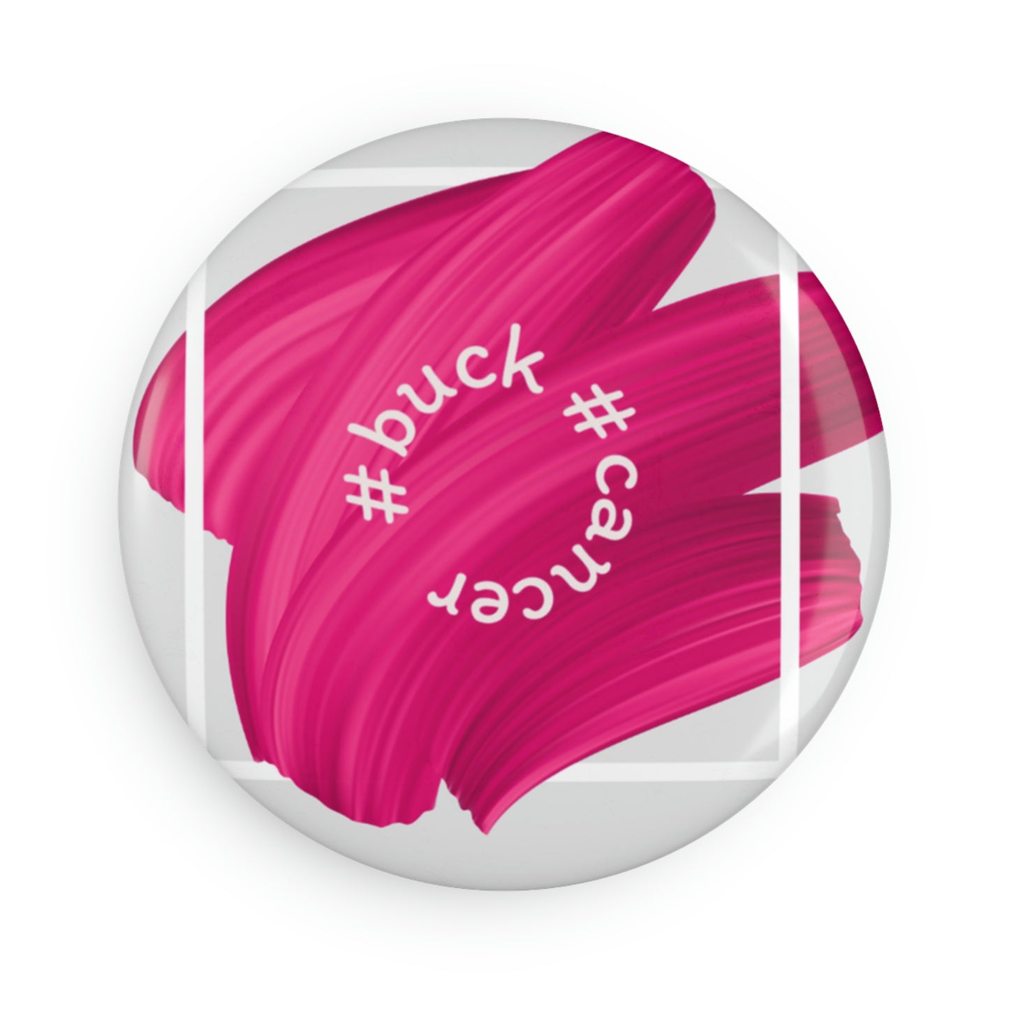 #buck #cancer Button Magnet, Round (1 & 10 pcs)