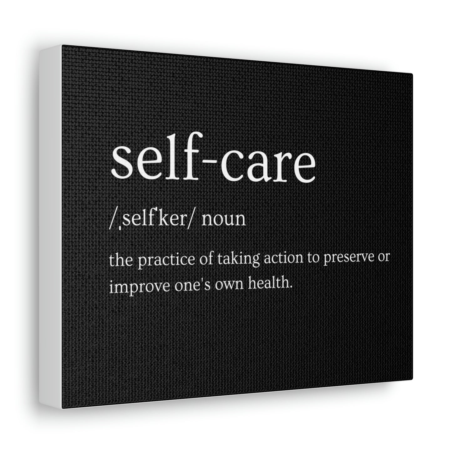 Self Care Definition Gallery Canvas