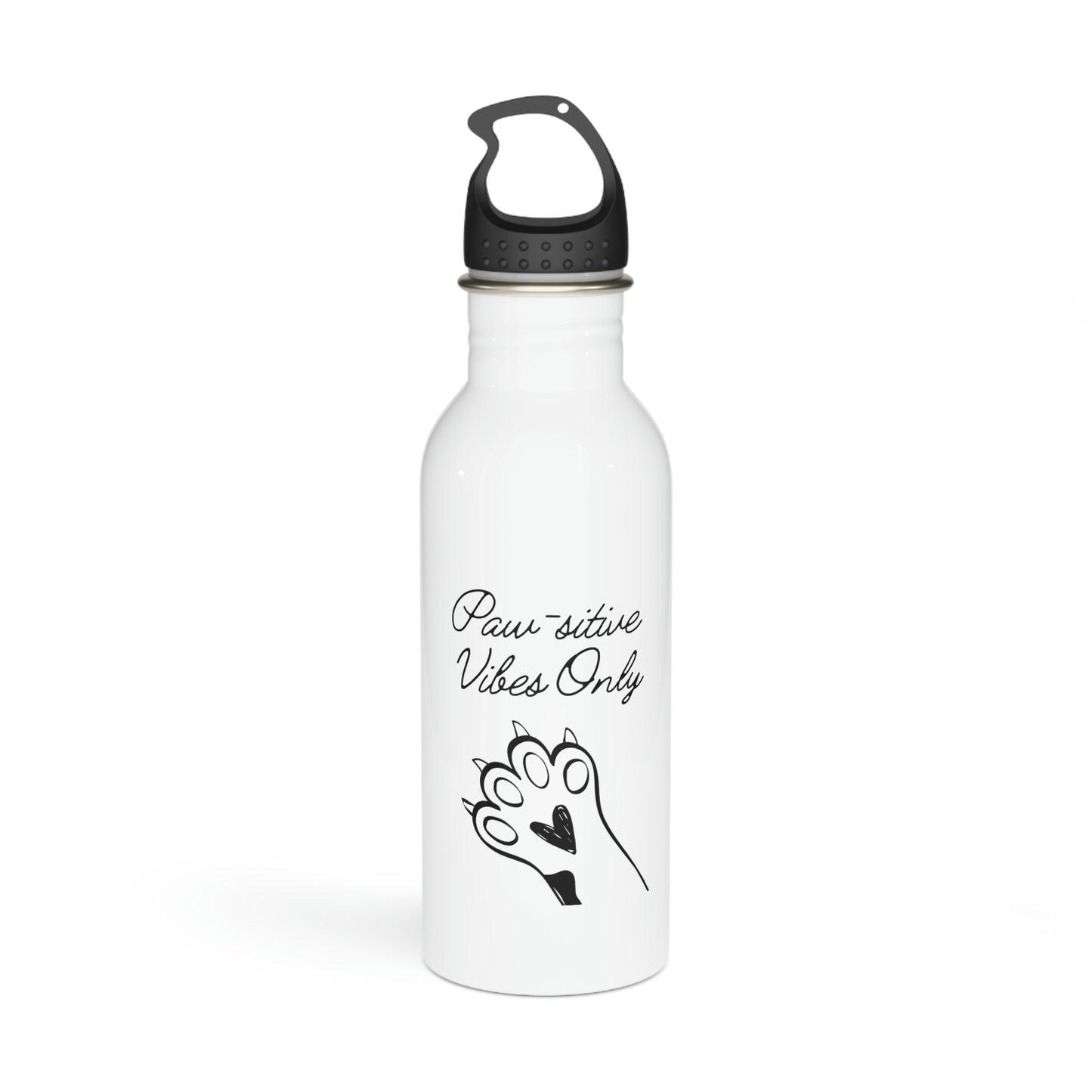 Paw-sitive Vibes Only Stainless Steel Water Bottle