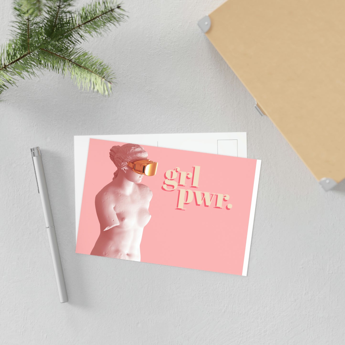 grl pwr. Fine Art Postcards