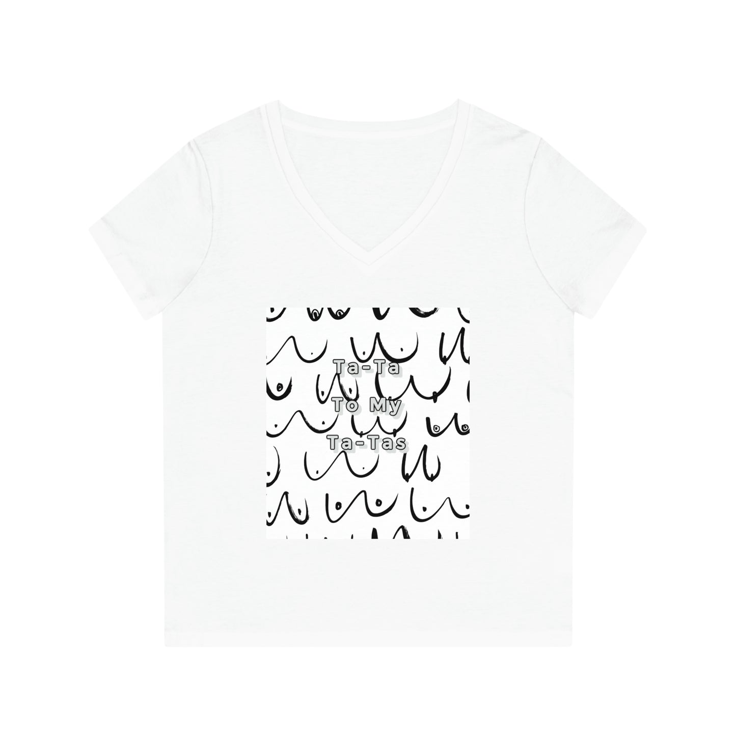 Day-of Mastectomy Surgery or Pre-Surgery Party V-Neck T-Shirt