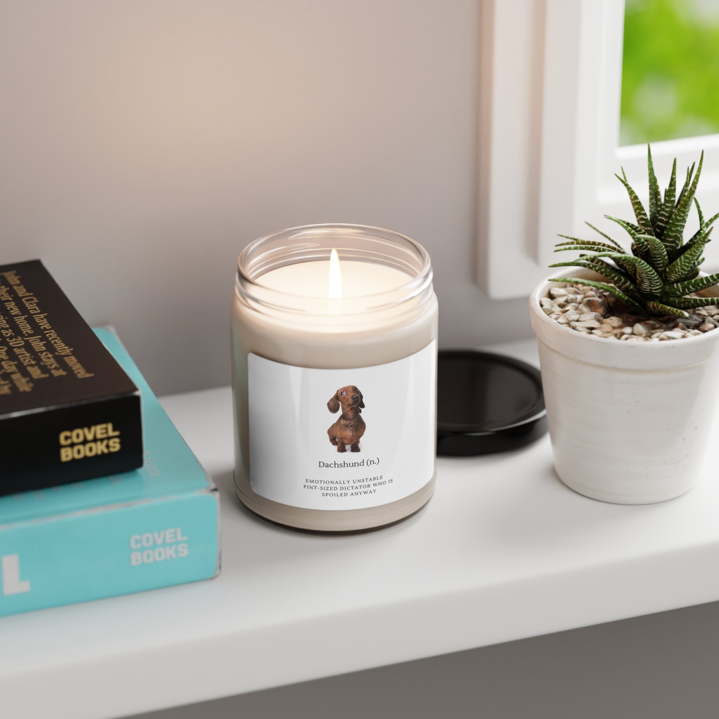 Scented Soy Dachshund Candle, 9oz