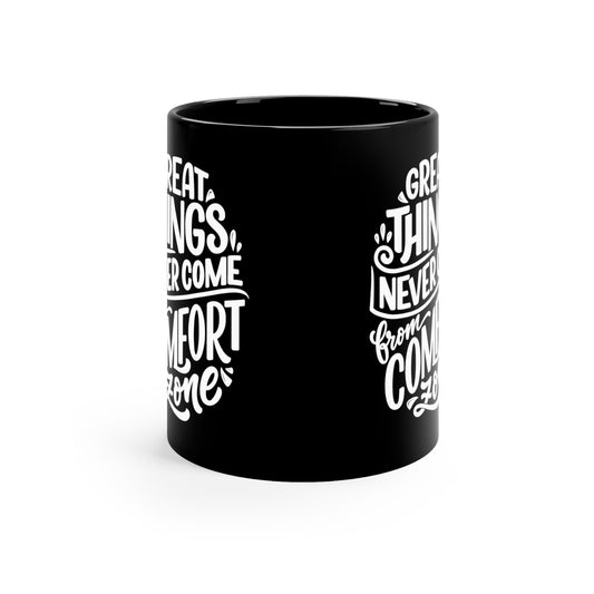 The 11oz Inspiration Black Mug