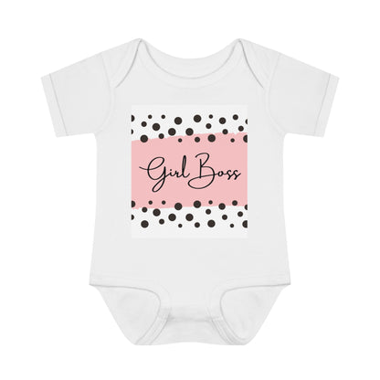 Girl Boss Infant Baby Rib Bodysuit