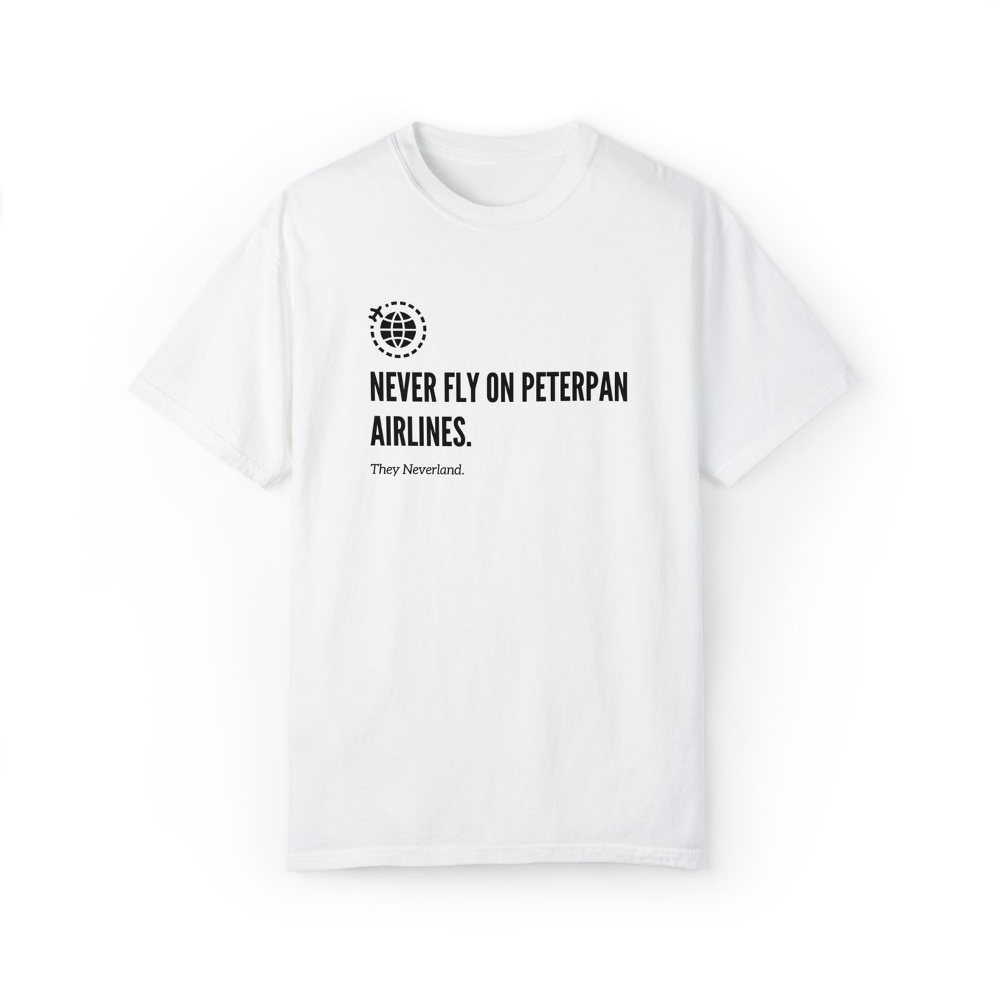 Peter Pan Airlines Unisex Ring-Spun Cotton T-shirt