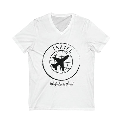 Unisex Jersey Short Sleeve V-Neck Travel Tee