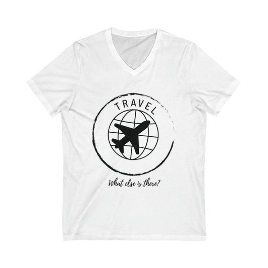Unisex Jersey Short Sleeve V-Neck Travel Tee