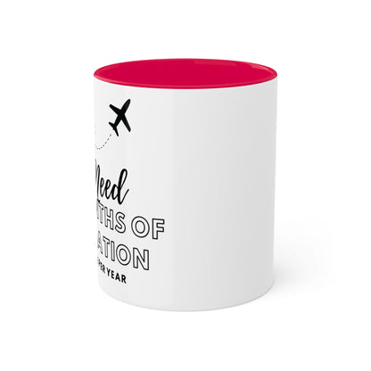 Colorful Travel Inspiration Mug, 11oz