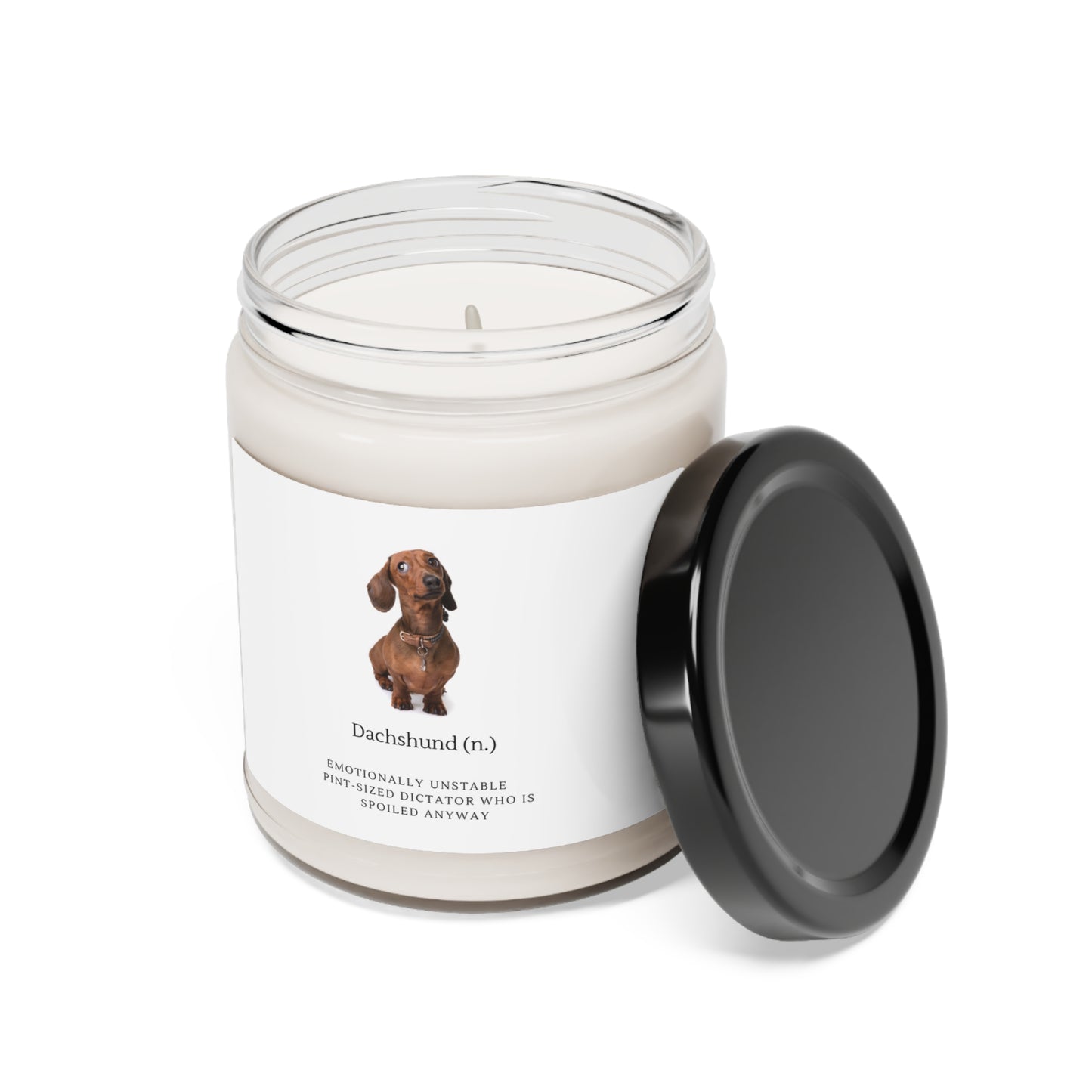 Scented Soy Dachshund Candle, 9oz