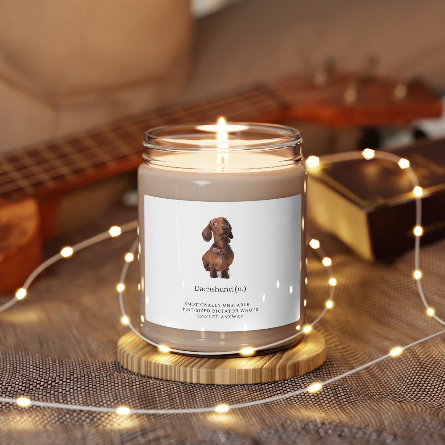Scented Soy Dachshund Candle, 9oz