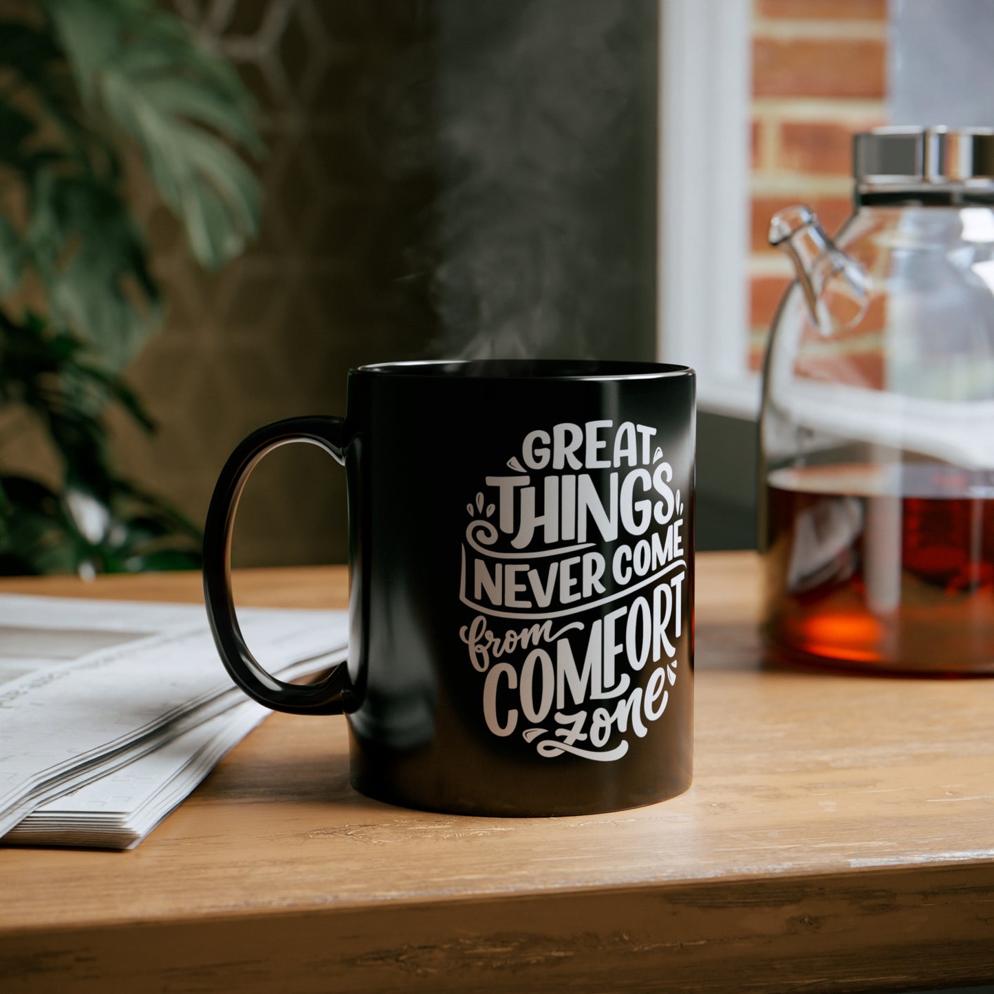 The 11oz Inspiration Black Mug