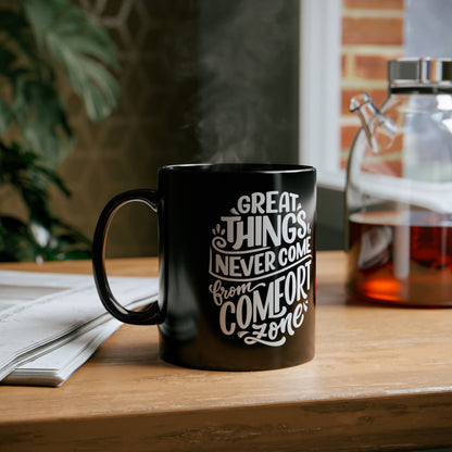 The 11oz Inspiration Black Mug