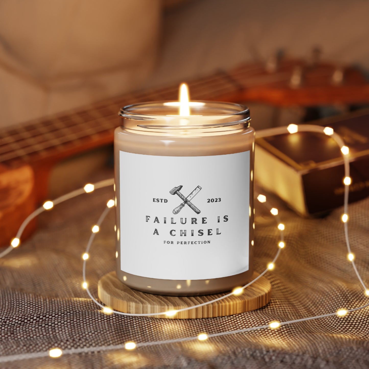 "Failure is a Chisel" Inspirational Scented Candle, 9oz