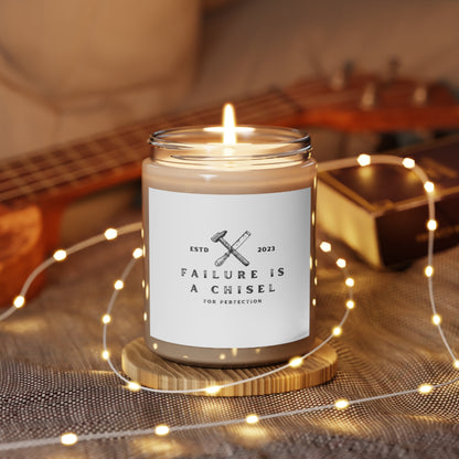 "Failure is a Chisel" Inspirational Scented Candle, 9oz