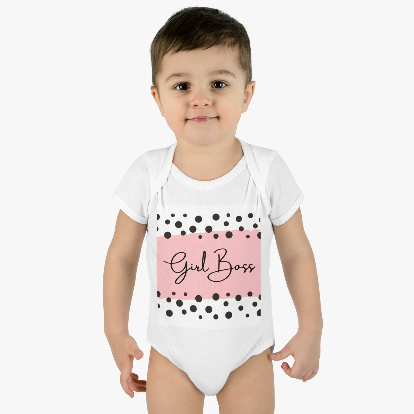 Girl Boss Infant Baby Rib Bodysuit