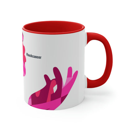 Accent Coffee Mug for Women with Cancer, 11oz