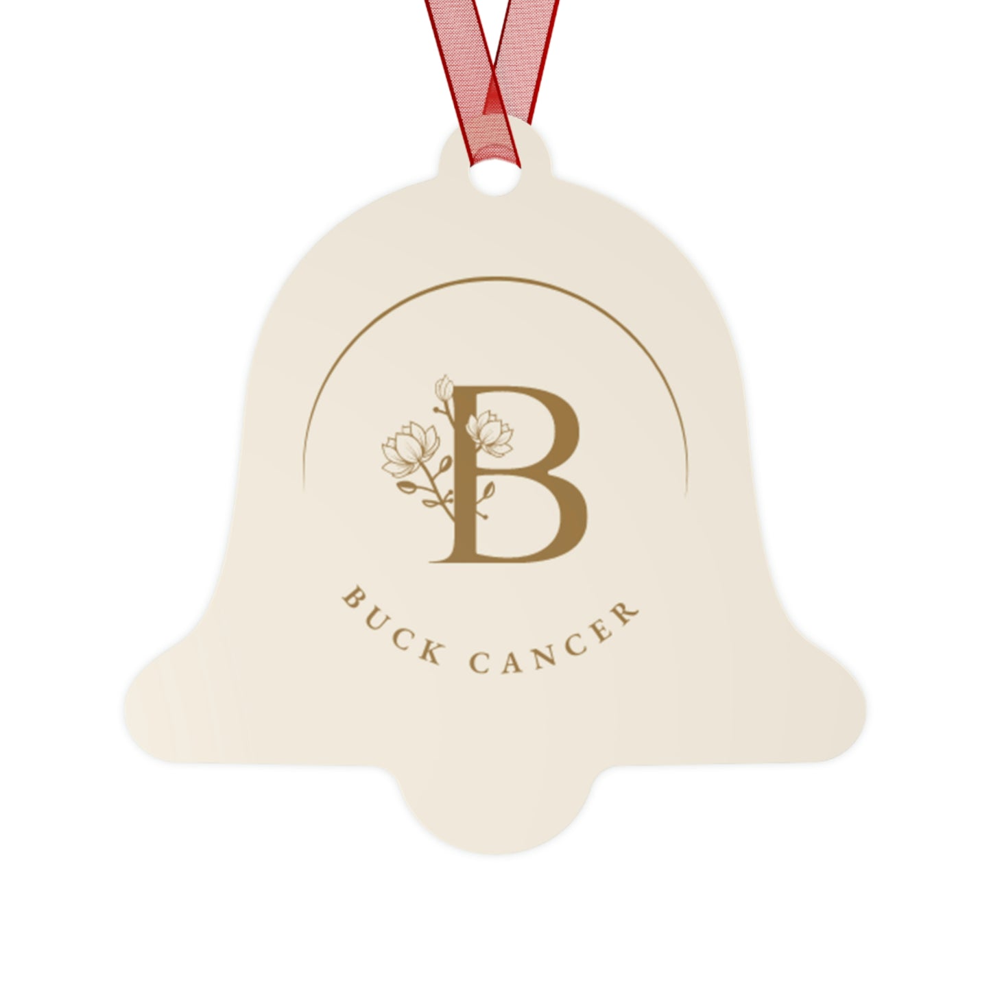 "Buck Cancer" Metal Ornament