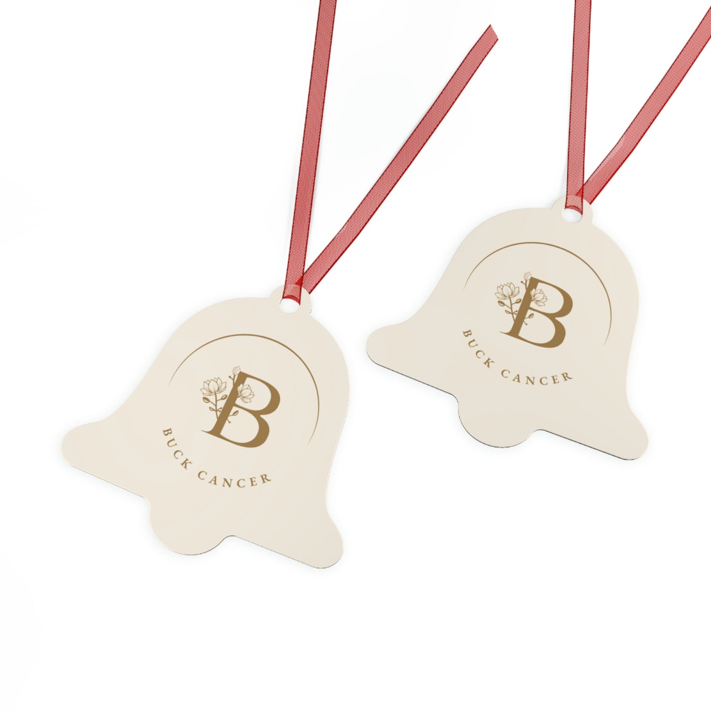 "Buck Cancer" Metal Ornament