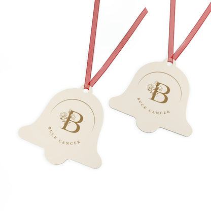 "Buck Cancer" Metal Ornament