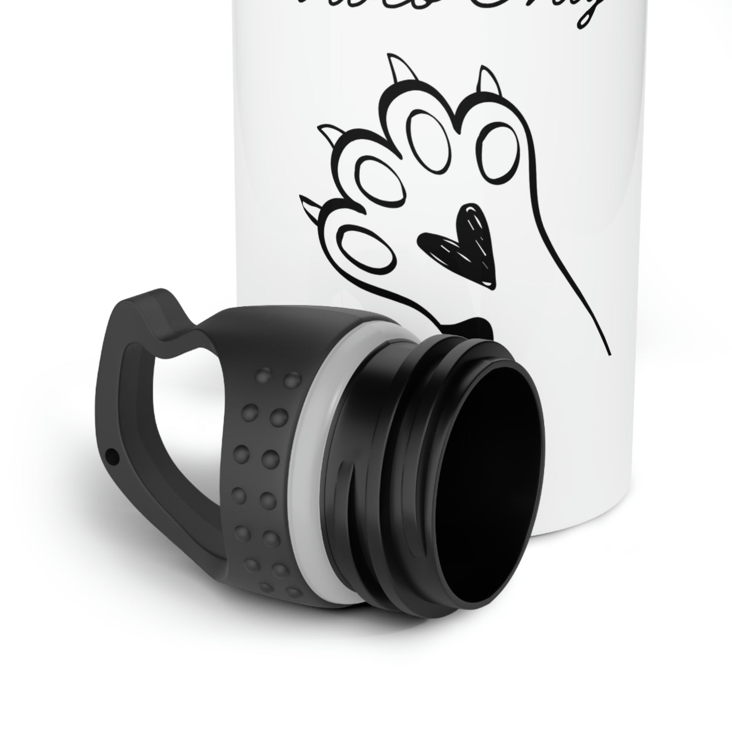 Paw-sitive Vibes Only Stainless Steel Water Bottle