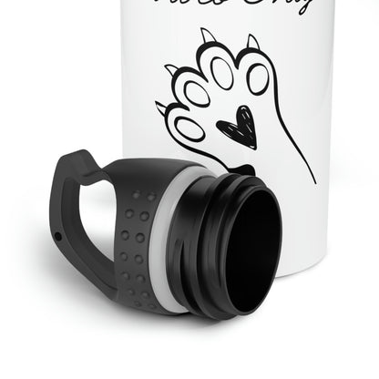 Paw-sitive Vibes Only Stainless Steel Water Bottle