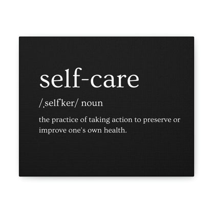 Self Care Definition Gallery Canvas