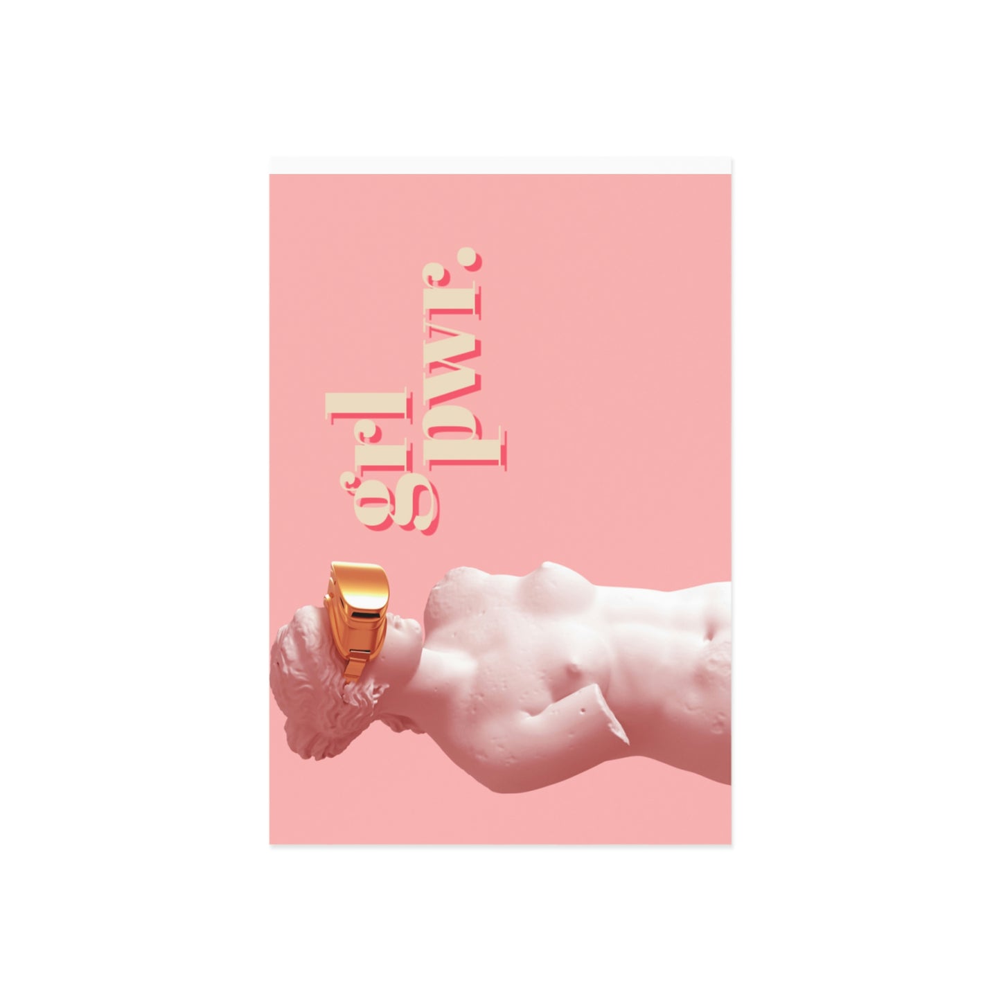 grl pwr. Fine Art Postcards