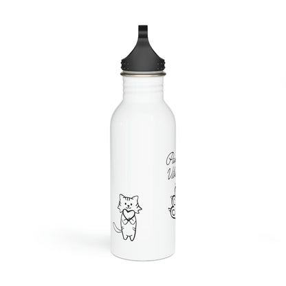 Paw-sitive Vibes Only Stainless Steel Water Bottle