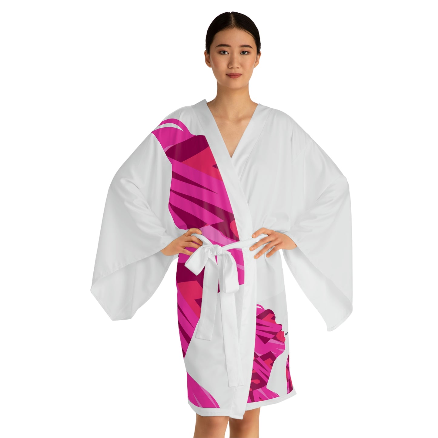 Long Sleeve Kimono Robe for Women with Cancer