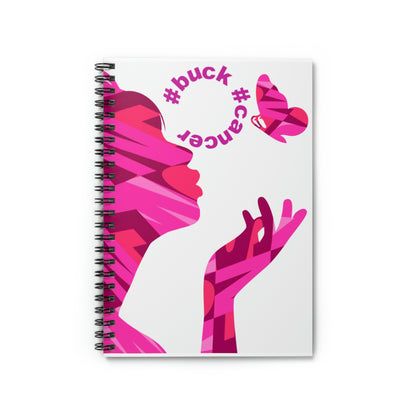Spiral Notebook for Women with Cancer - Ruled Line