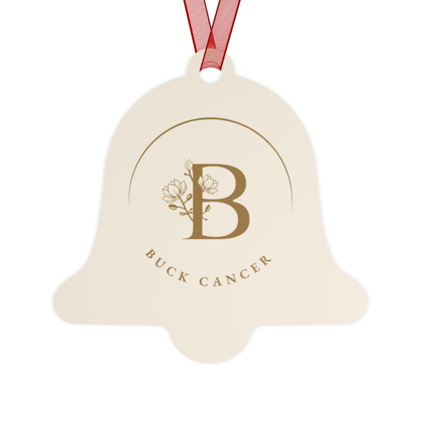 "Buck Cancer" Metal Ornament