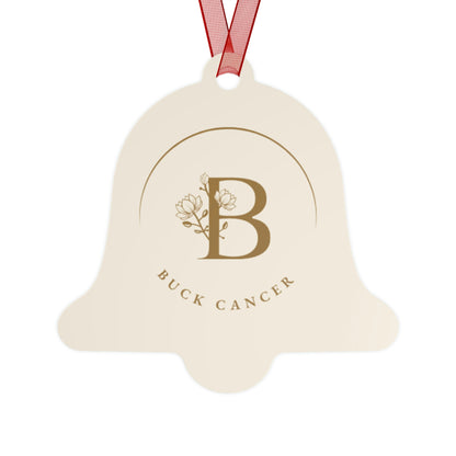 "Buck Cancer" Metal Ornament