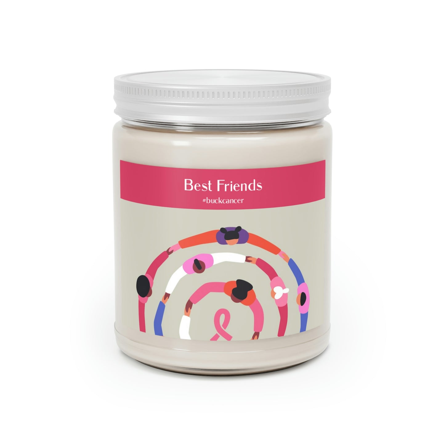 "Best Friends" "Buck Cancer" Scented Candle, 9oz