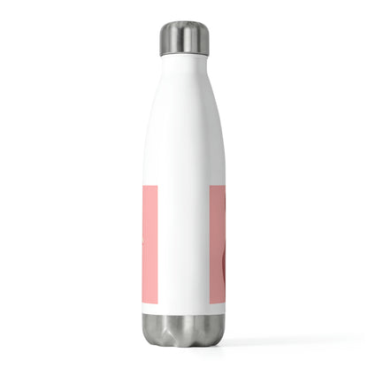 20oz Insulated Bottle with inspirational statement for women who hate cancer