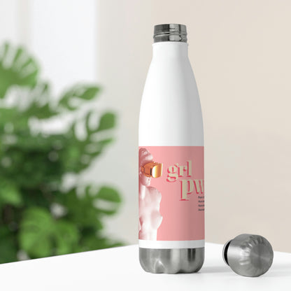 20oz Insulated Bottle with inspirational statement for women who hate cancer