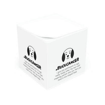 #buckcancer Note Cube