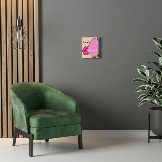 Stretched Canvas Pop Art for Anyone Who Hates Cancer