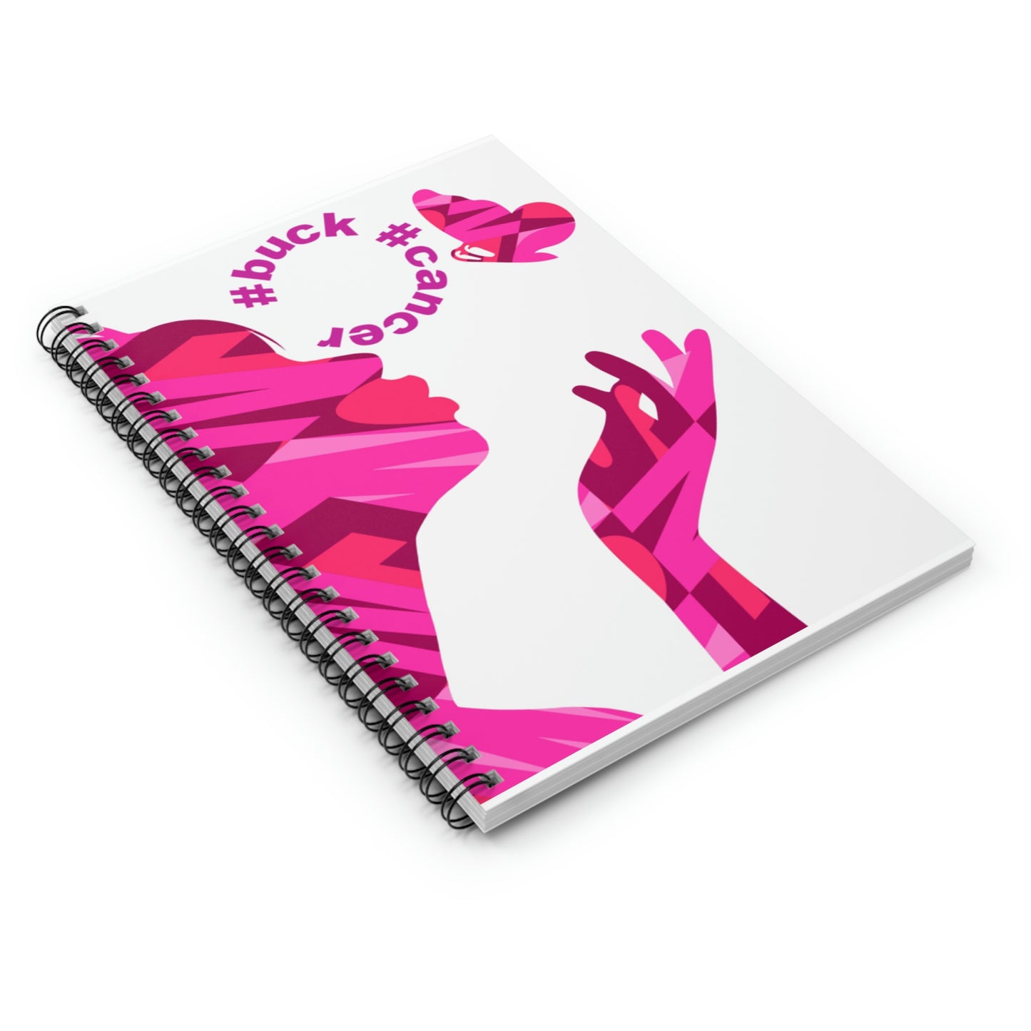 Spiral Notebook for Women with Cancer - Ruled Line