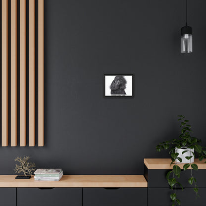 Matte Canvas, Black Frame