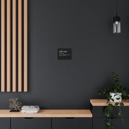 Self Care Definition Gallery Canvas